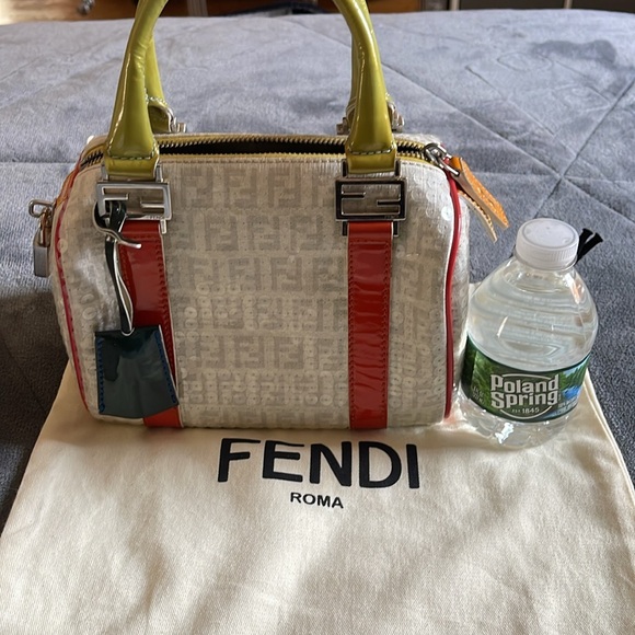RARE FIND FENDI multicolored mini speedy hand bag pristine condition - Picture 14 of 14